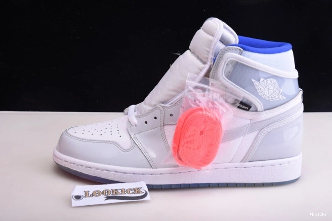 Cheap TB Air Zoom Jordan CK6637-104 Racer Retro 1 High White Blue 0825